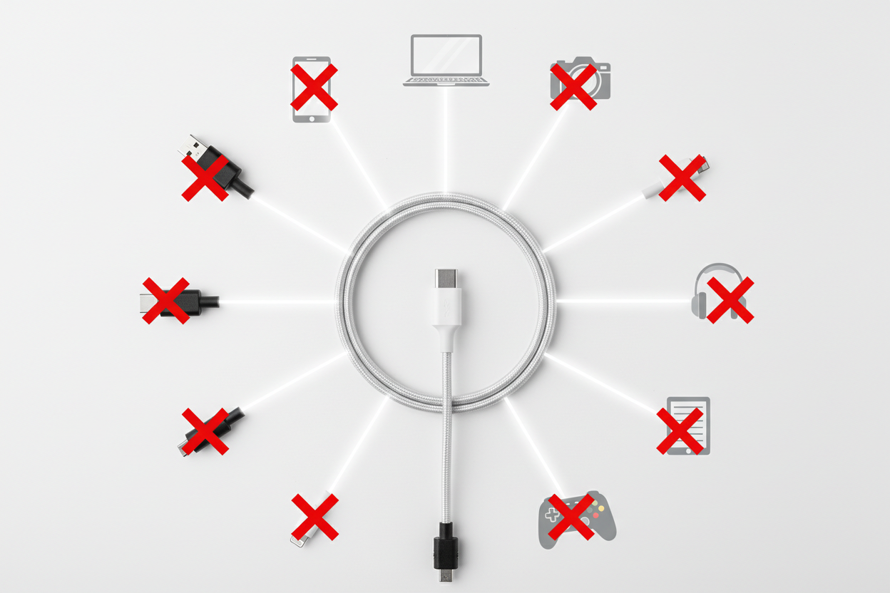 Why Is the World Moving to USB-C? And Why Do Smartwatches, E-Readers, and Smart Glasses Still Use Different Chargers?