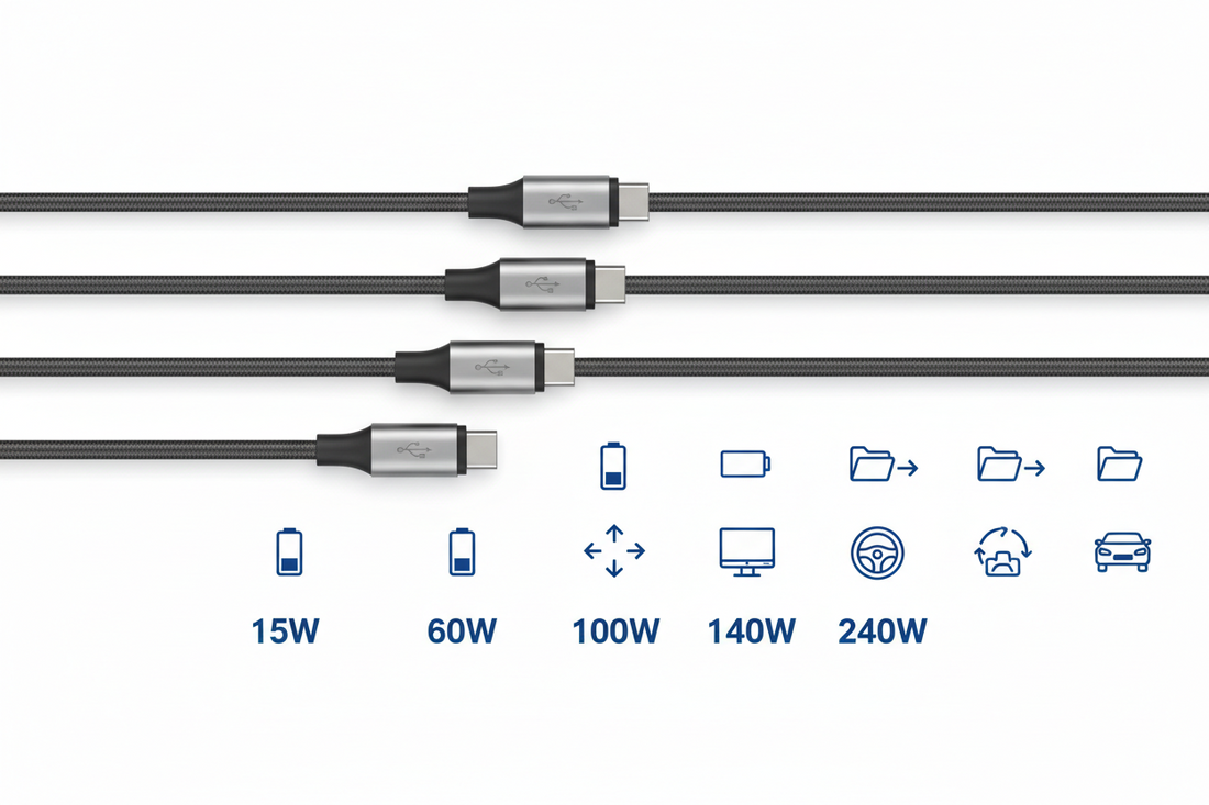 Fast Charging vs. Slow Charging: Why Are Some USB-C Cables 60W While Others Claim 220W?