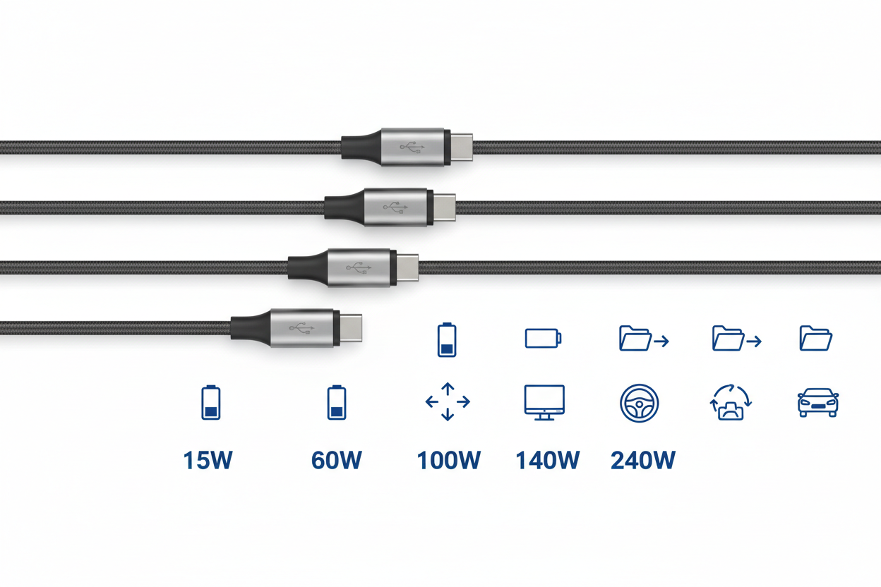 Fast Charging vs. Slow Charging: Why Are Some USB-C Cables 60W While Others Claim 220W?